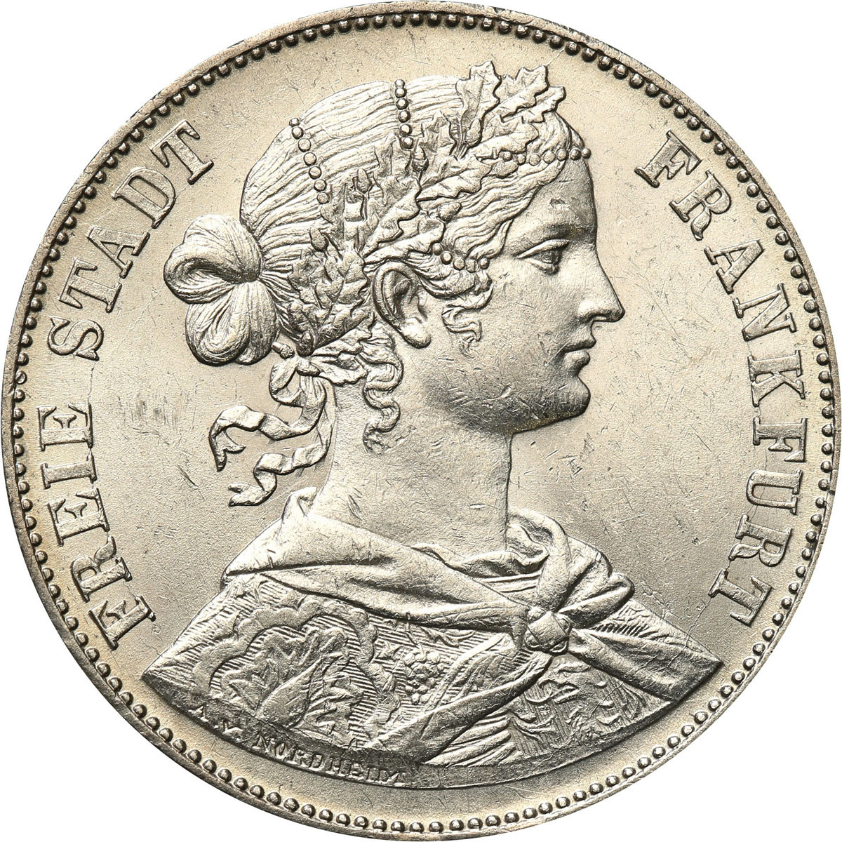 Niemcy. Talar 1860, Frankfurt